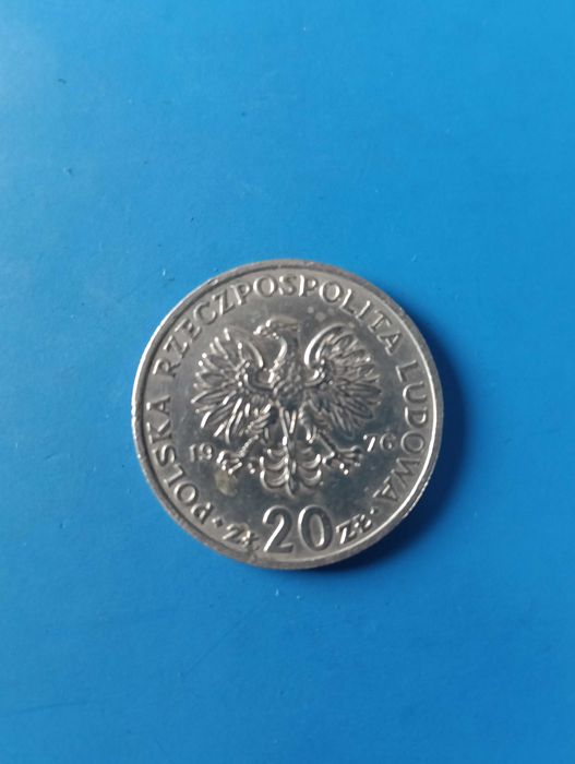 Moneta polska PRL 20 zł Marceli Nowotko 1976 r.