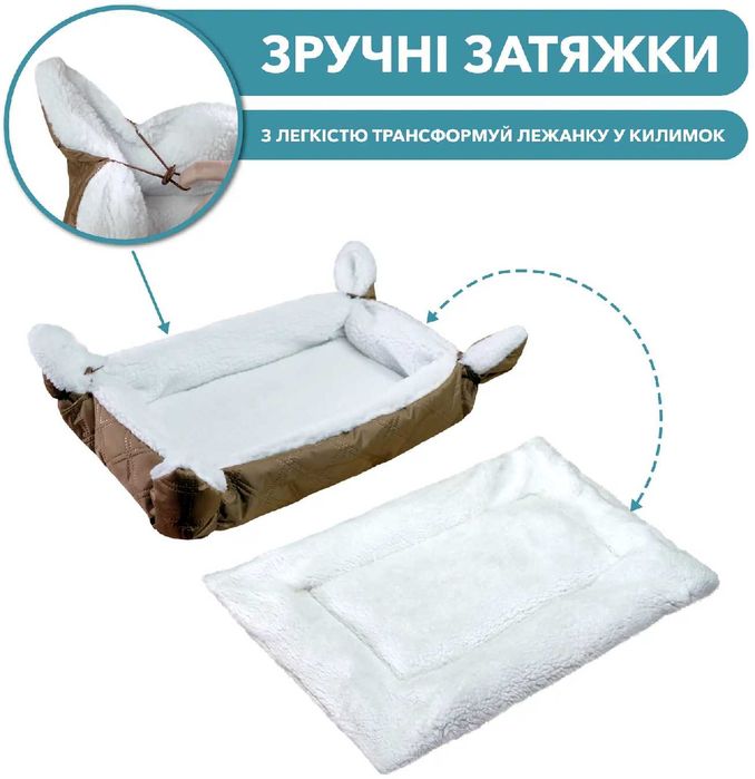 Лежак Коврик Лежанка Для Собак Котов Все размеры Водонепроницаемый