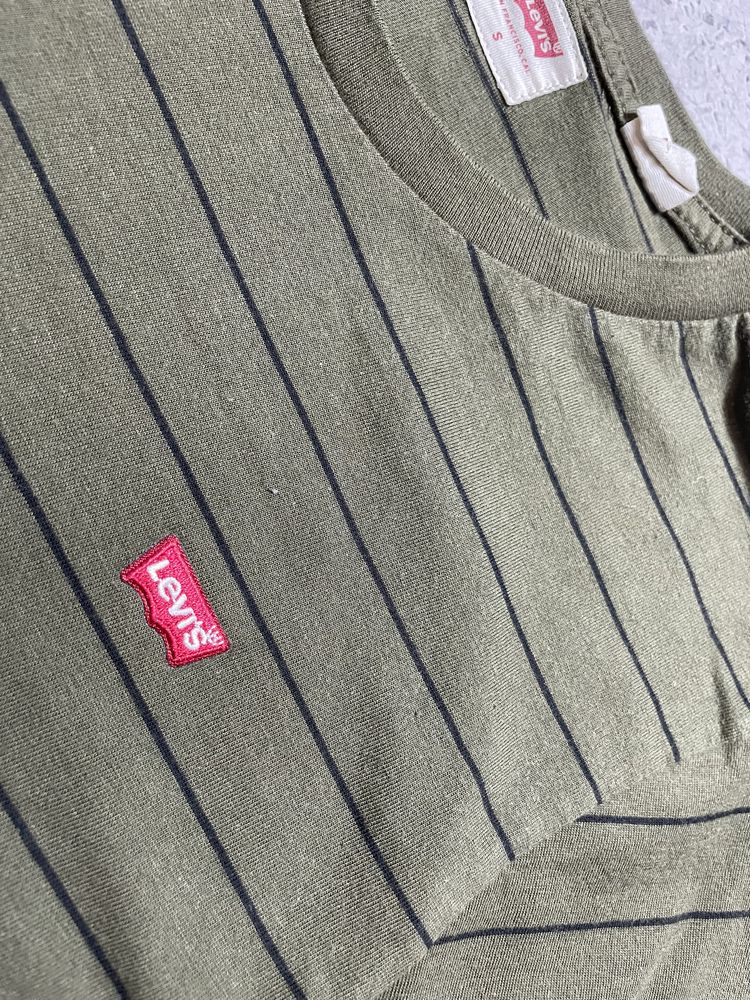 Мужская Полосатая Футболка Levis Оригинал Размер S