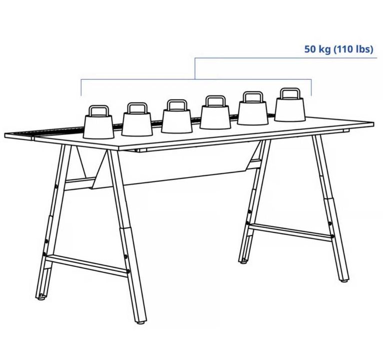 Mesa de escritório IKEA UTESPELARE – seminova
