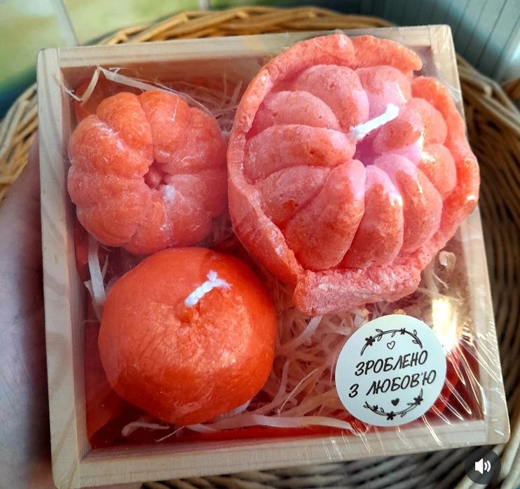 Свічки новорічні натуральні