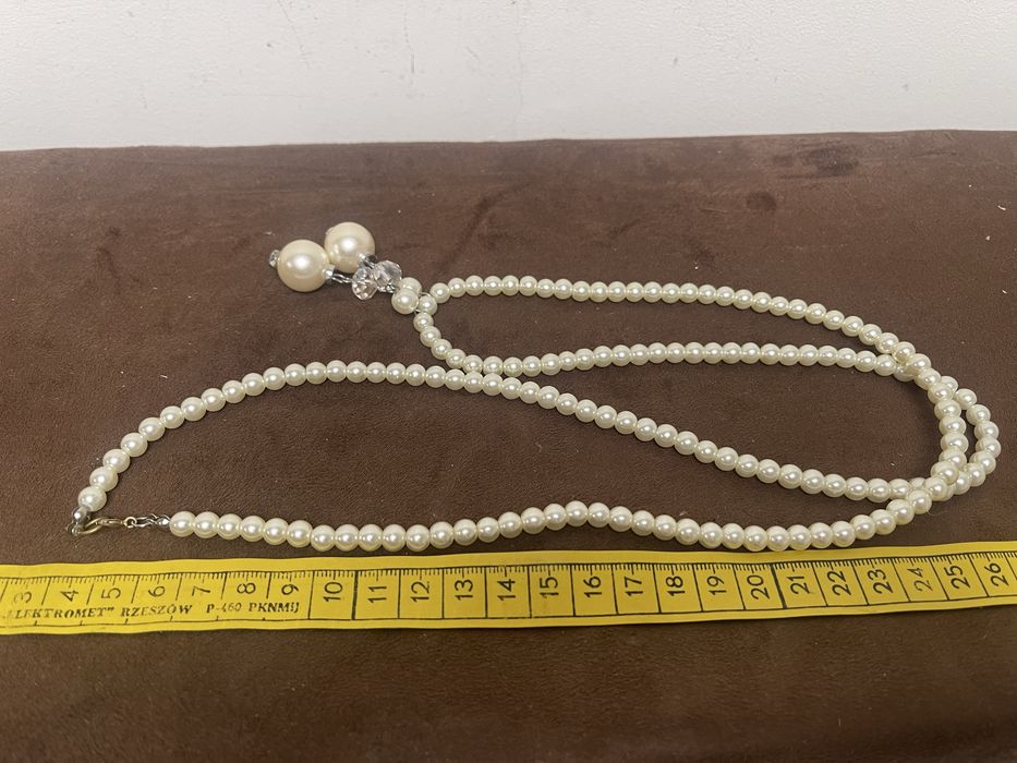 Stary Naszyjnik z Pereł z Prl