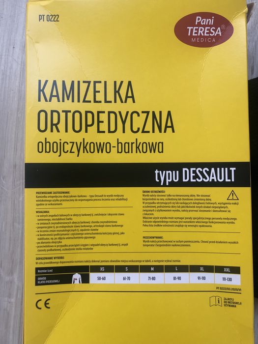 Kamizelka ortopedyczna obojczykowo-barkowa