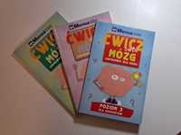 3 książki z serii "ćwicz swój mózg. Łamigłówki dla dzieci"
