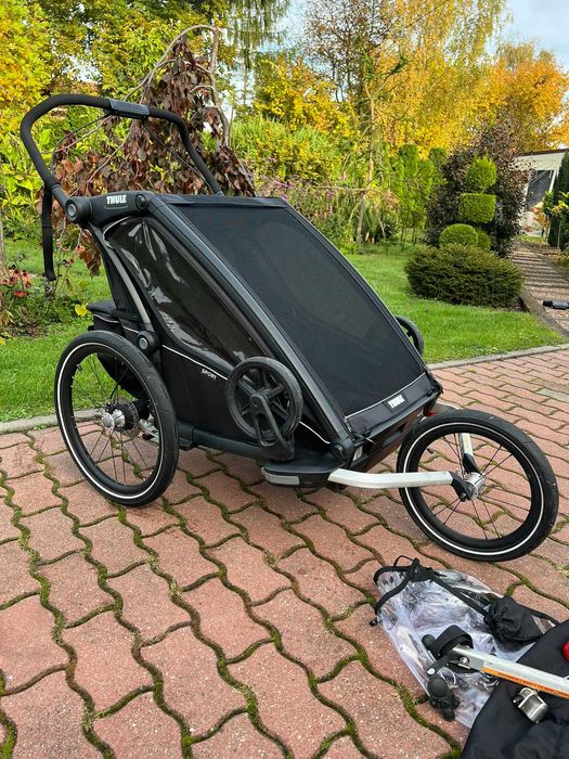 Dwuosobowa przyczepka rowerowa Thule Chariot Sport 2 + Jogging Kit 2