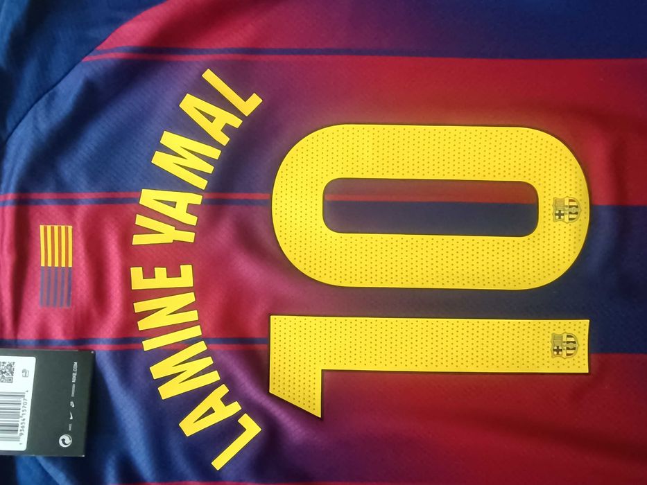 Strój piłkarski komplet Lamine Yamal FC Barcelona 134cm 140cm