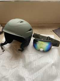 Kask i okulary W komplecie