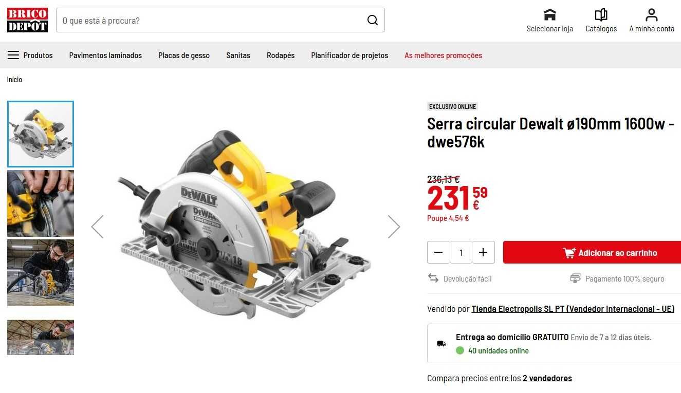 Serra Circular Dewalt