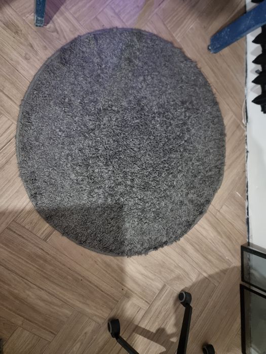 Szary okrągły dywanik 100cm
