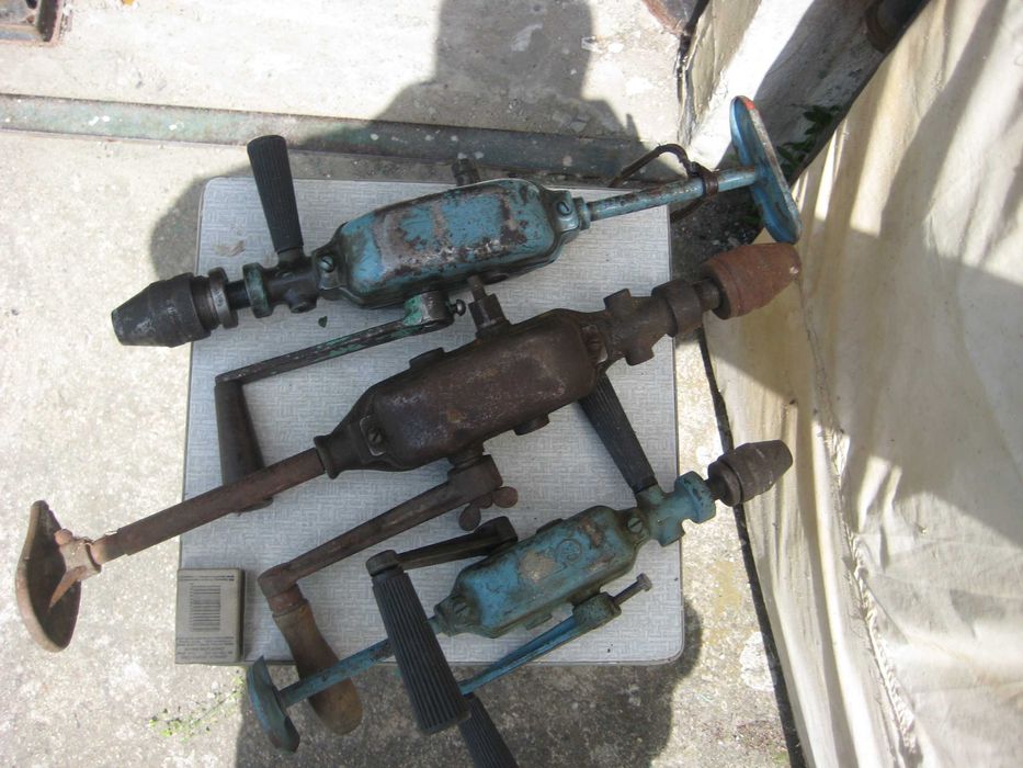 Wiertarki mechaniczne ręczne.PRL.Starocie