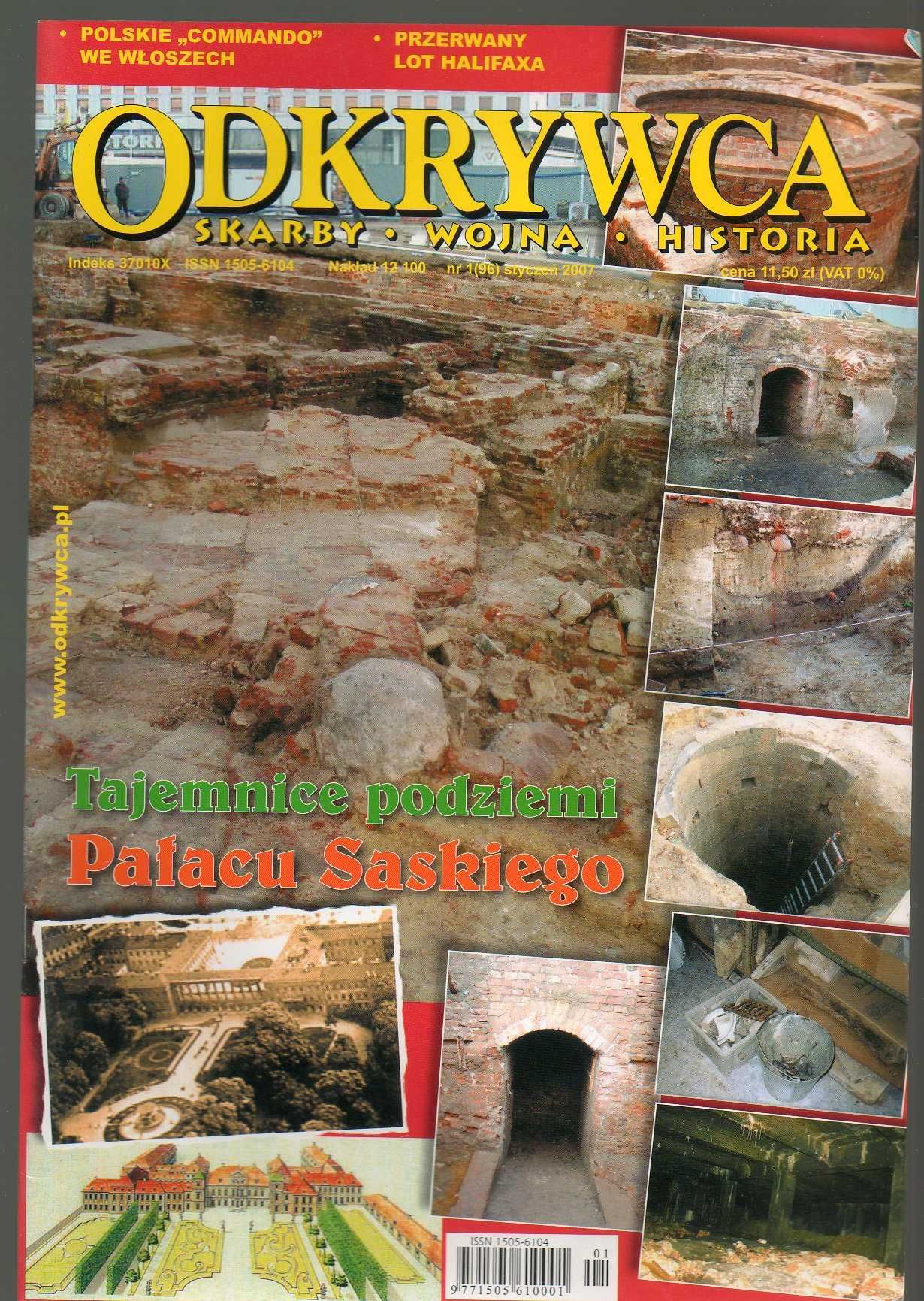 Odkrywca Nr 1/2007 Pałac Saski Podziemia