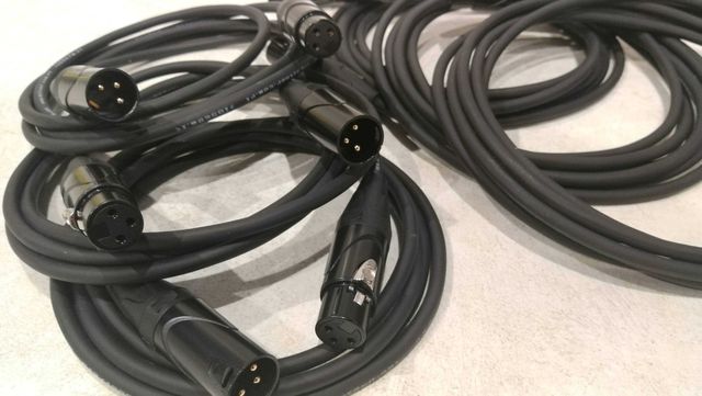 Przewód estradowy kabel mikrofonowy XLR-XLR 2x0,23mm OFC 1,5m