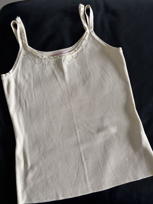 Top dzianinowy żółty s/m