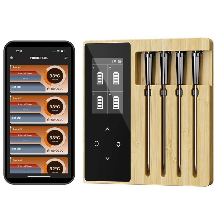 Bezprzewodowy termometr do grilla Bluetooth apka
