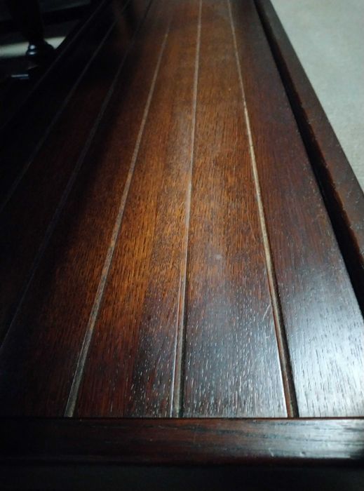 Konsola przyścienna dębowa stolik lite drewno solidnie wykonana