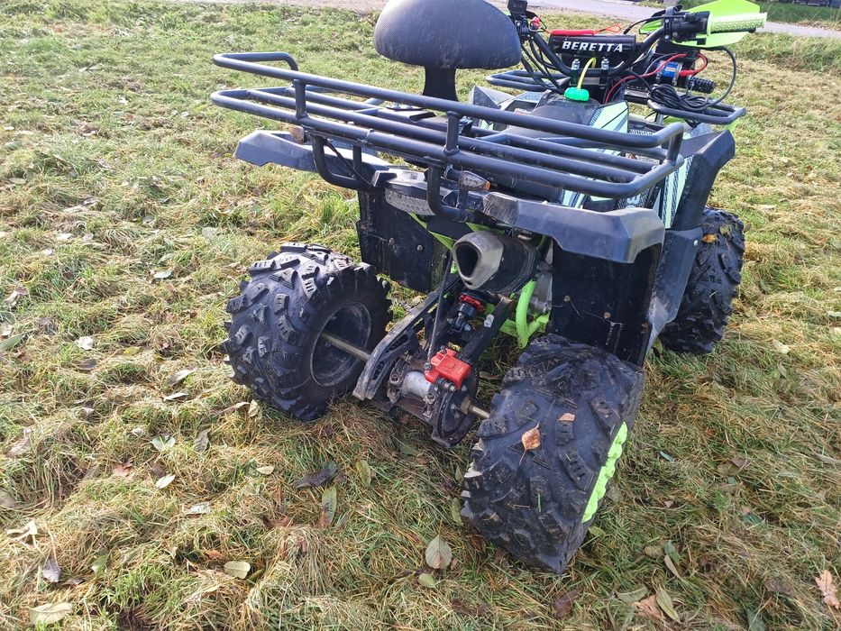 Quad beretta 150 pług wyciągarka