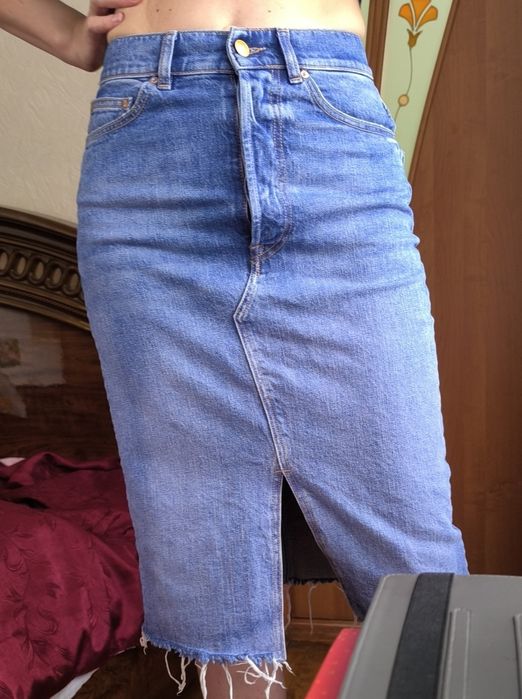 Джинсова спідниця жіноча Guess - юбка джинсоваяженская