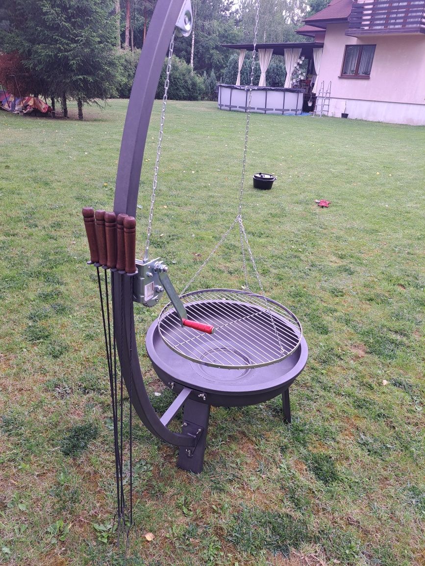 Grill  palenisko ognisko ogrodowe kijki w komplecie