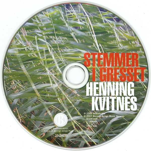 KVITNES Henning Cd Stemmer I Gresset     singer folk country super