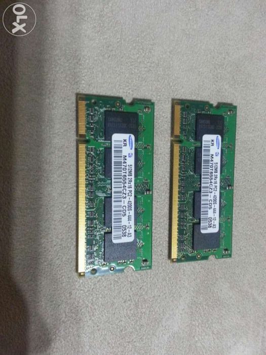 2 X 512mb ddr2 portáteis