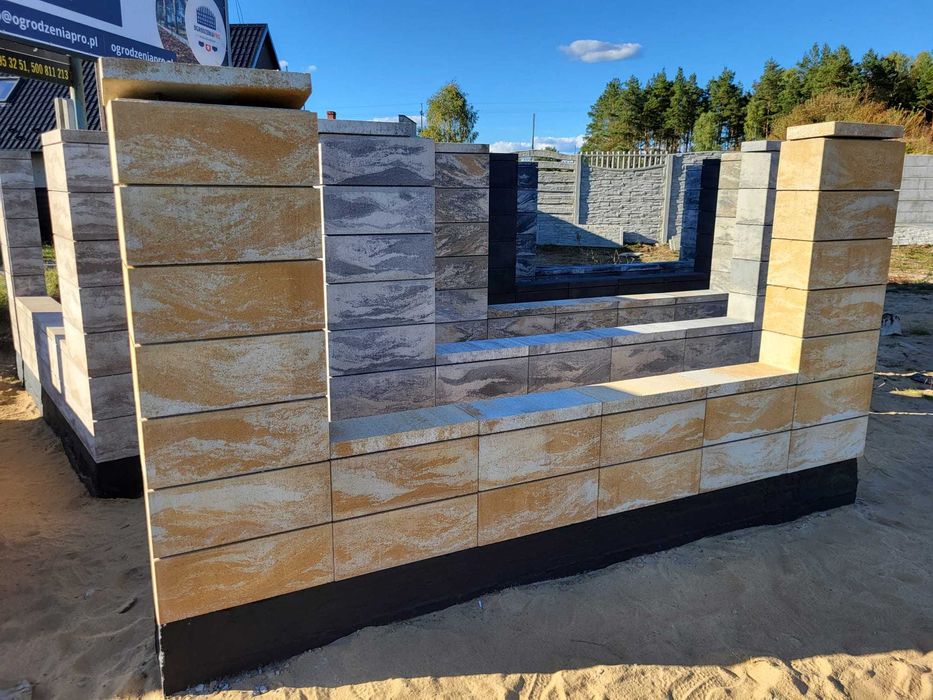 Pustak ogrodzeniowy gładki FINI 50x20 oraz 36x36 - dostawa cała Polska