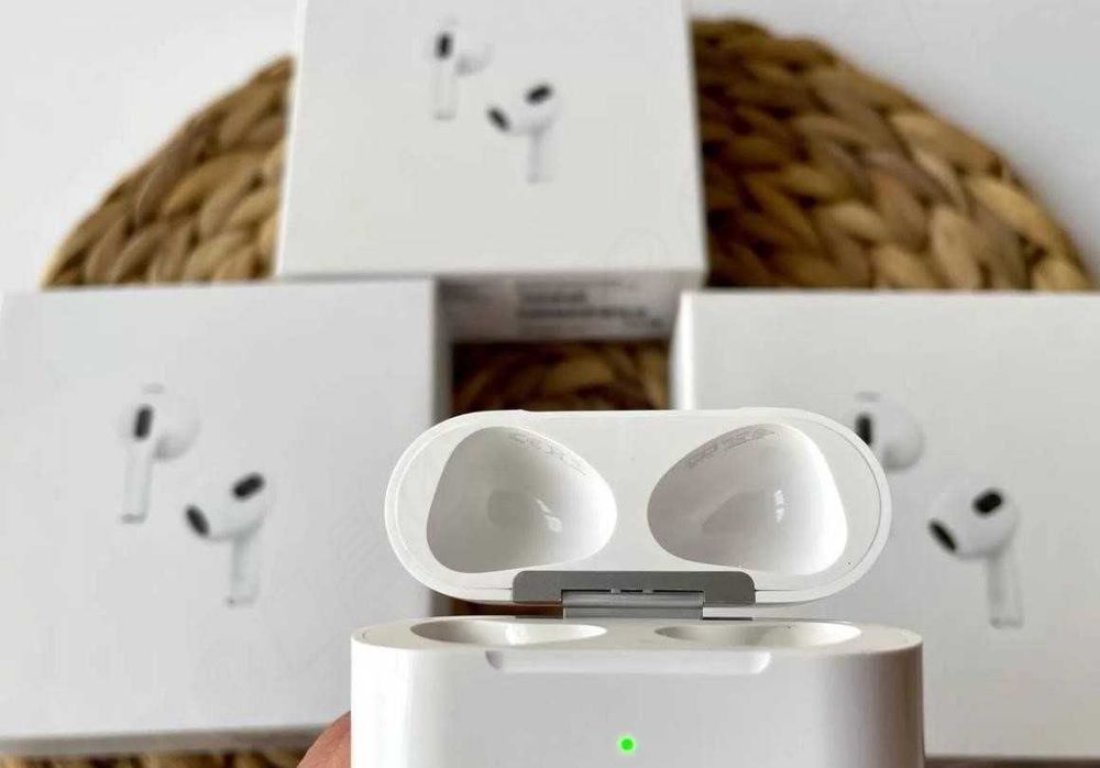 Беспроводные Наушники аірподс 3 1в1 Lux качества +чехол