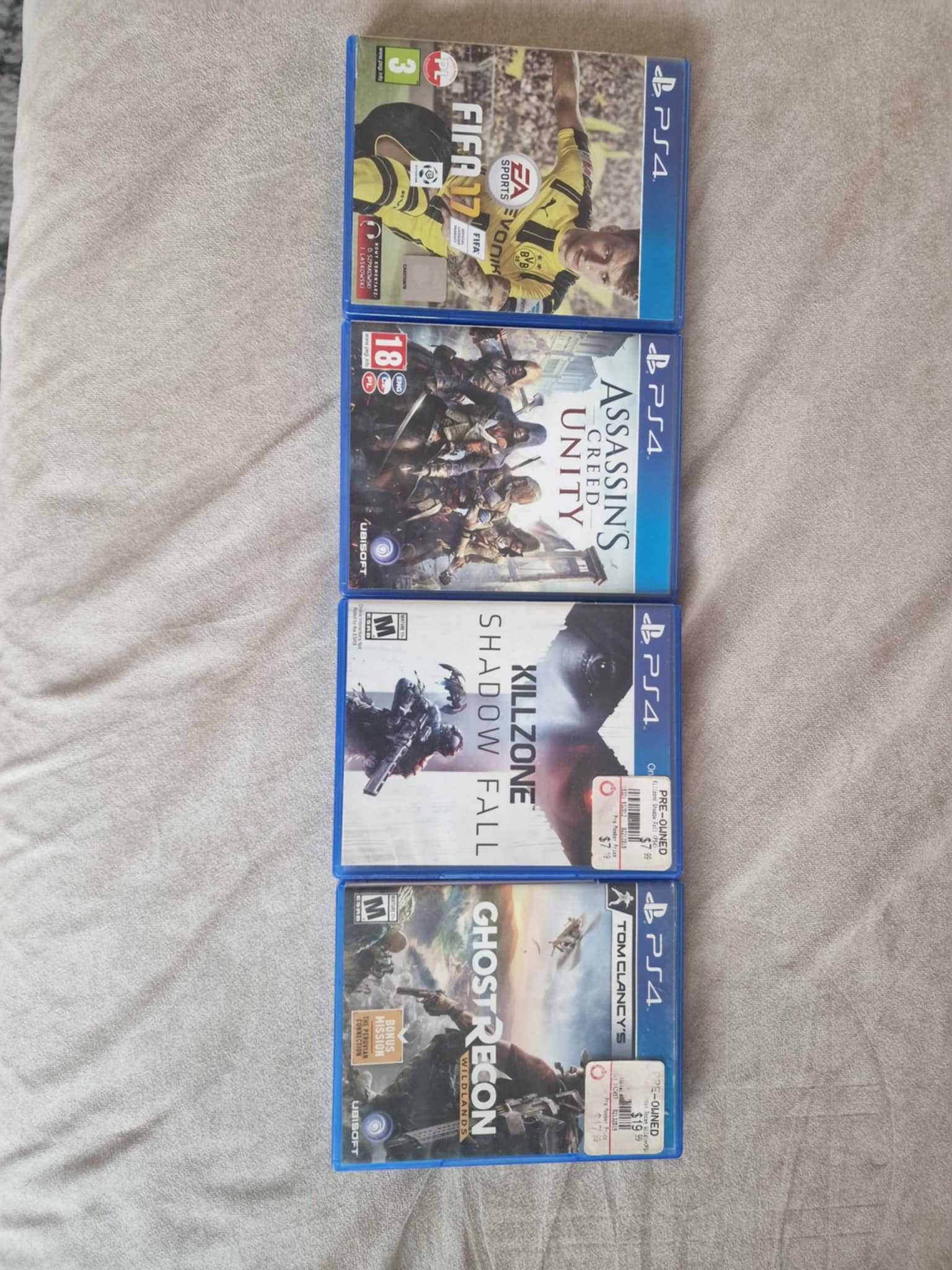Cztery gry na PS4