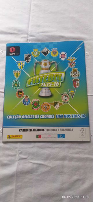 Caderneta Panini INCOMPLETA Futebol Liga Nos 2015-16