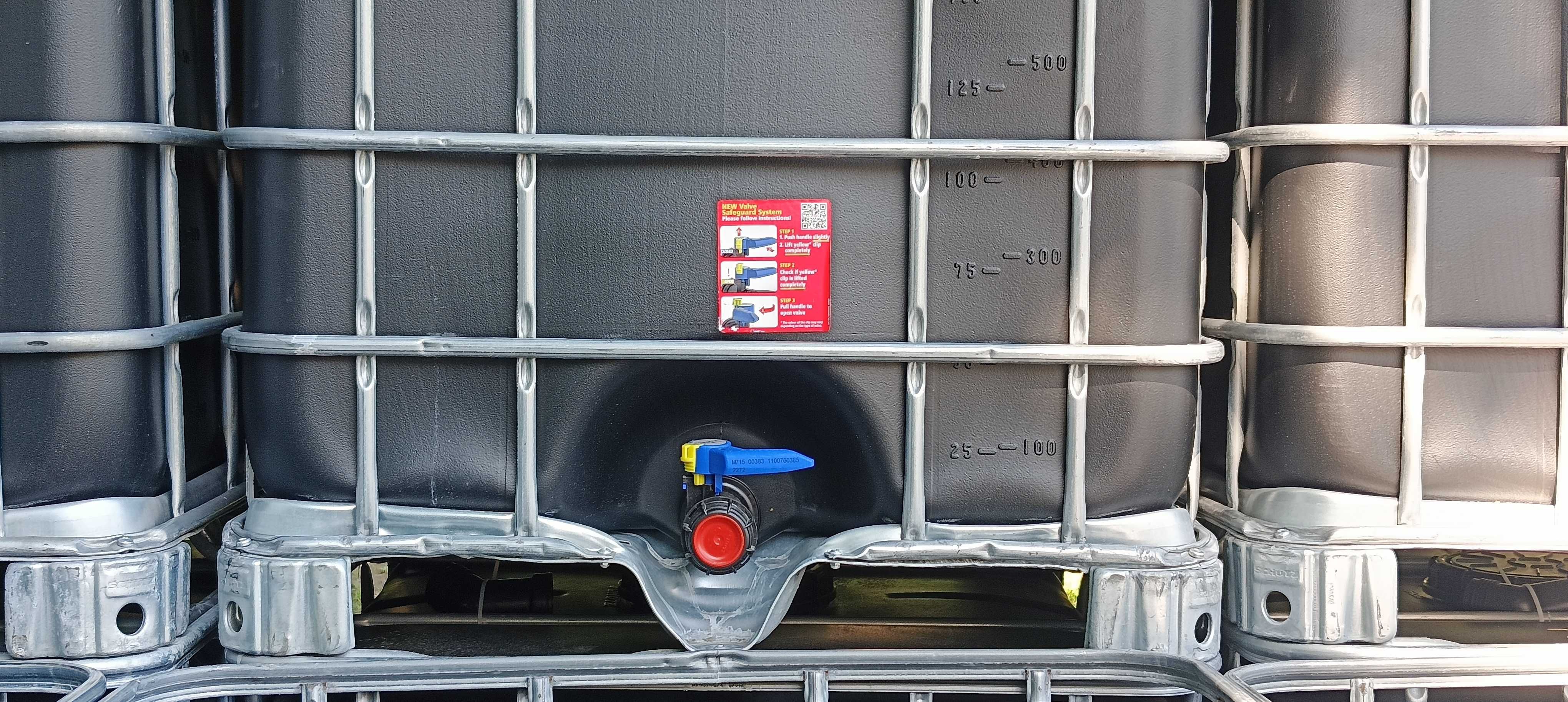 Mauser mauzer 1000L zbiornik na deszczówkę wodę CZARNY BIAŁY | DOWÓZ|