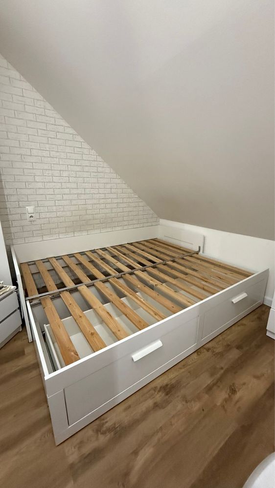 Łóźko podwójne leżanka  Ikea Brimnes