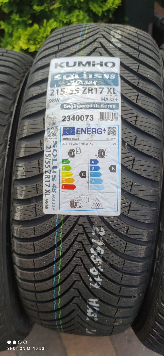Nowe Kumho 215/55r17 dot 3823 montaż gratis