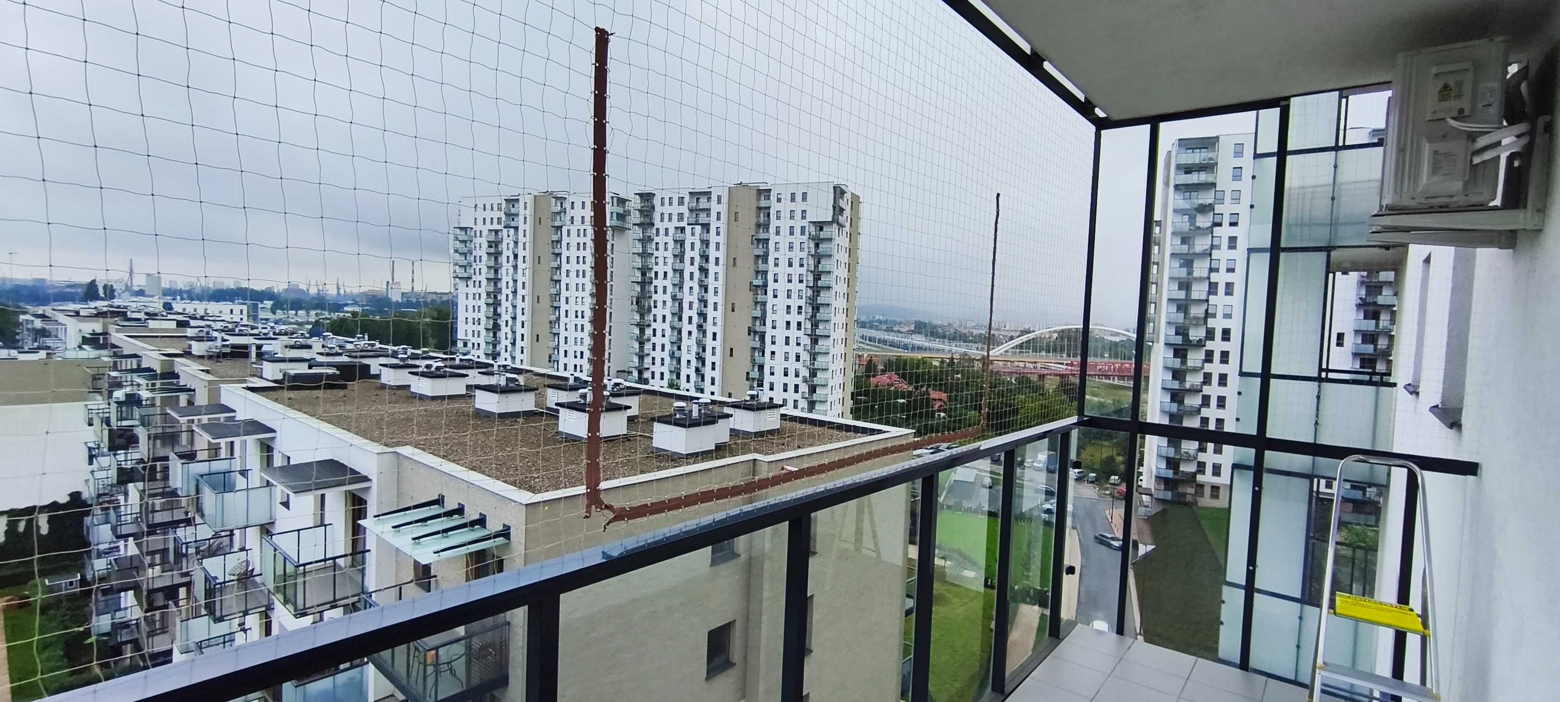 Siatka zabezpieczająca na balkon, siatka dla kota, na ptaki Poznań