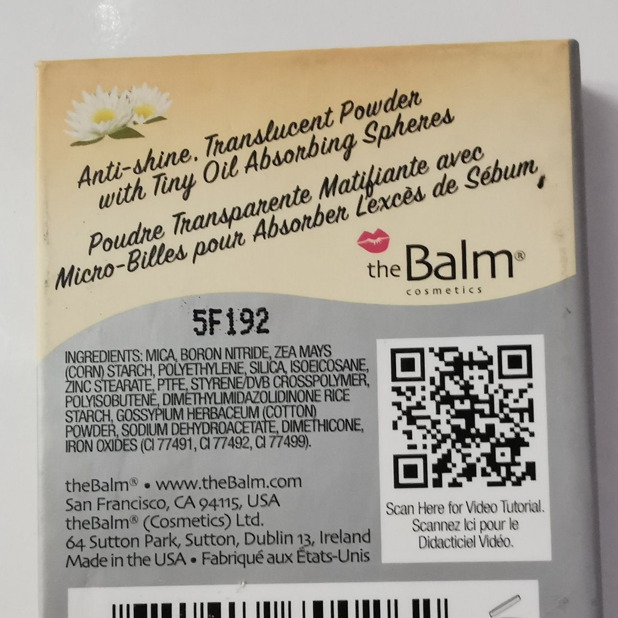 TheBalm Sexy Mama/transparentny puder matujący bez talku