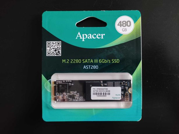 SSD Диск Apacer 480GB M.2 (На гарантии 1 год!)