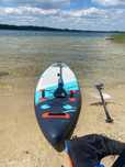 Deska SUP 350 cm pompowana + wiosło, pompka, plecak – zestaw