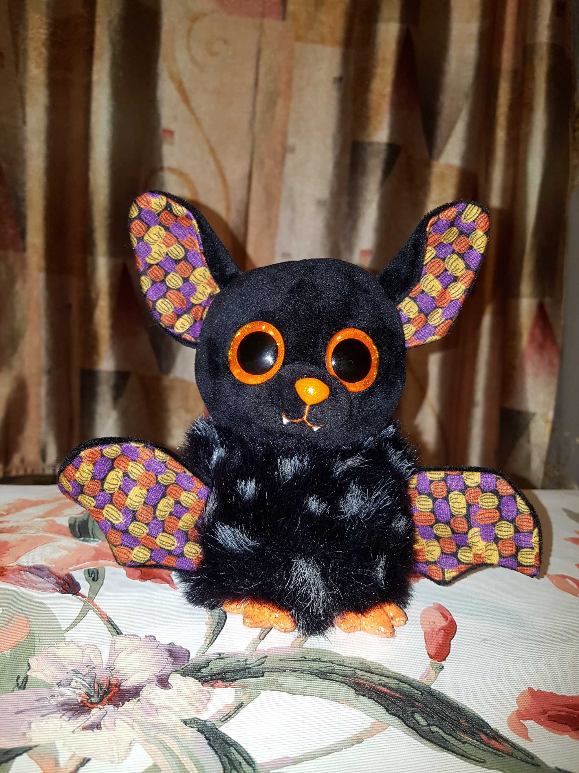 TY Beanie Boos глазастик летучая мышь пушистая 15 см Halloween