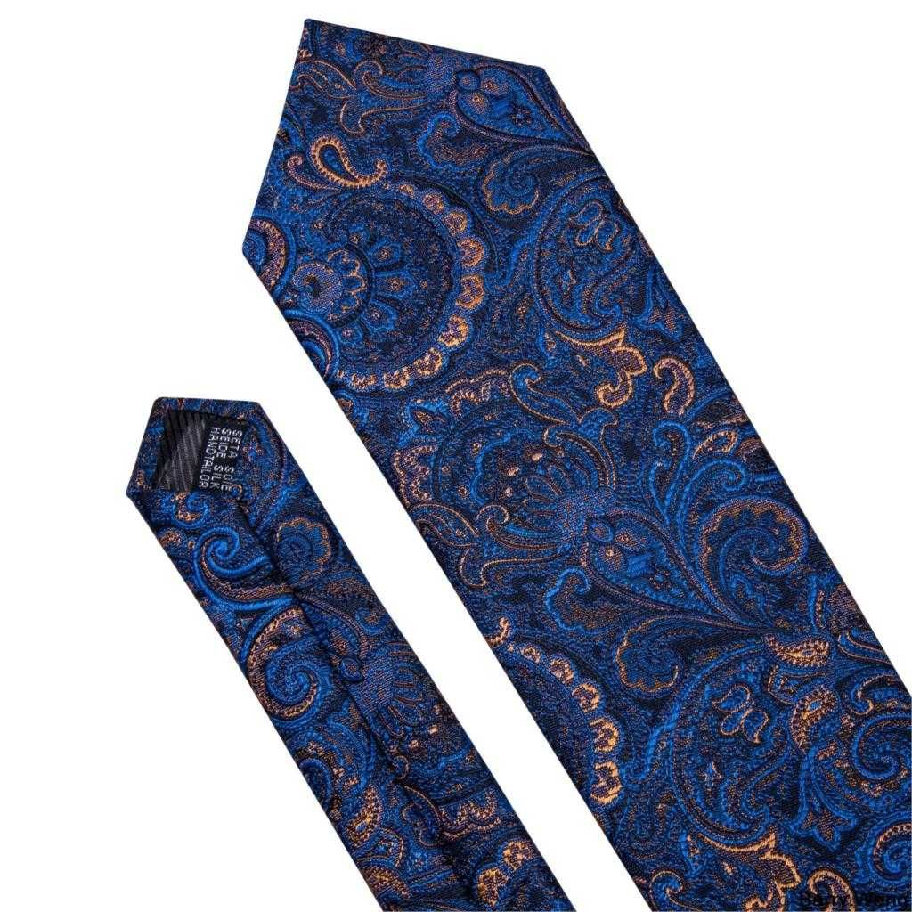 XXXL Kamizelka Krawat elegancka garnitur poszetka klapy granat brąz