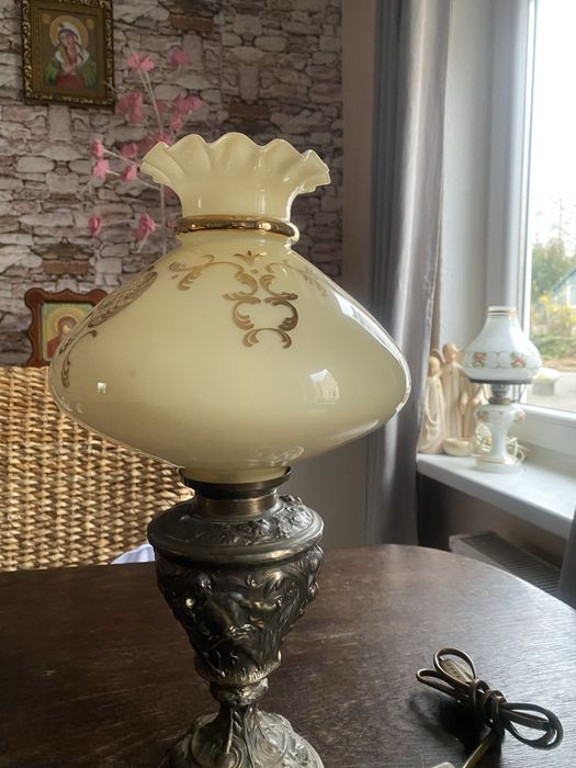 Stara Lampa / Stary Klosz /Recznie Wytrawiany/