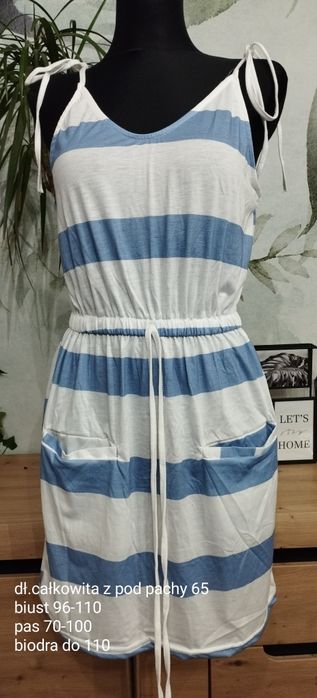 Nowa letnia ,marynarska sukienka w rozmiarze M
