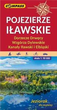 Mapa tur. - Pojezierze Iławskie, Wzgórza Dylewskie - praca zbiorowa