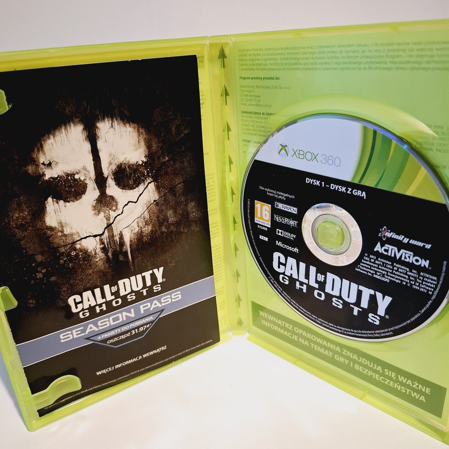Call of duty Ghosts PL stan BDB