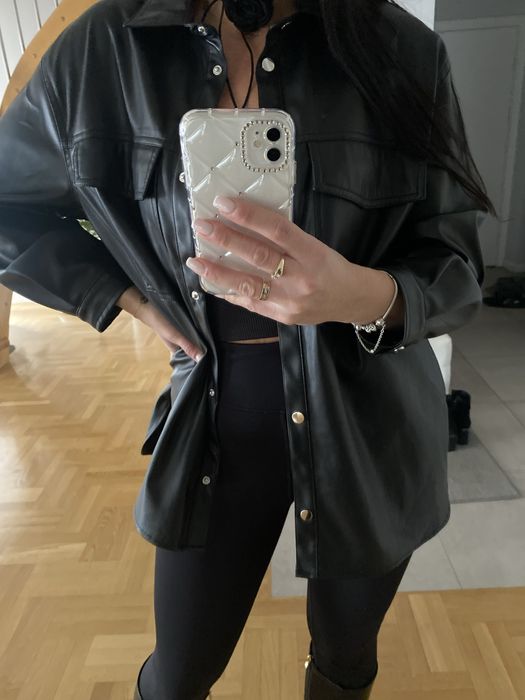 Koszula  katana  ekoskóra Stradivarius S/M