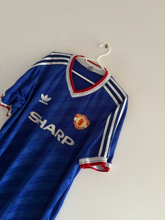 Vintage Koszulka Piłkarska Soccer Jersey Adidas Manchester United XXL