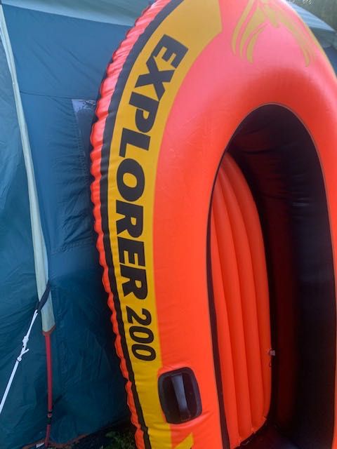 Dziecięcy Ponton Intex EXPLORER 200 2 OSOBOWY 175x85x30 cm wiosła
