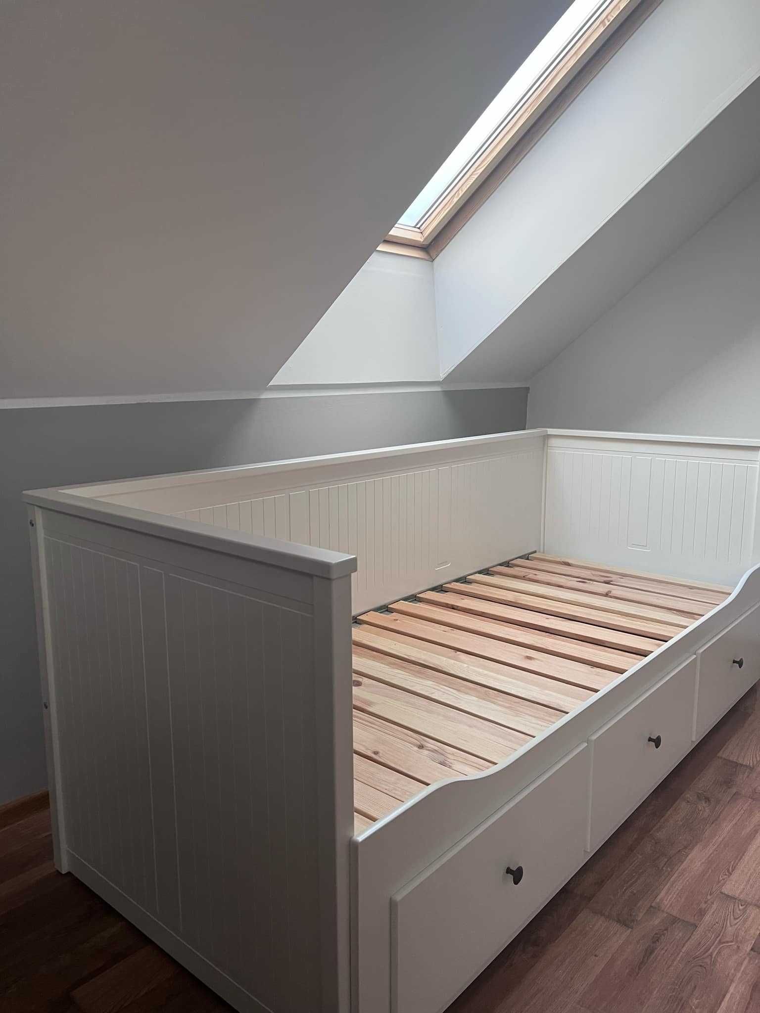 łóżko hemnes białe, jak nowe