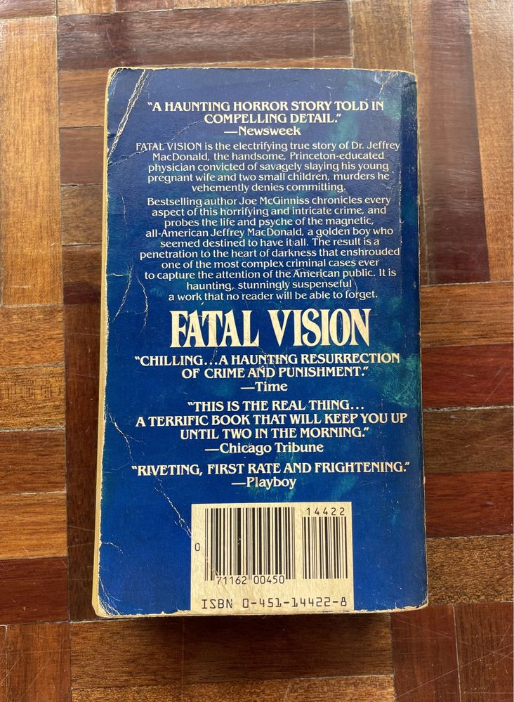 Livro: "Fatal Vision", de Joe McGinniss