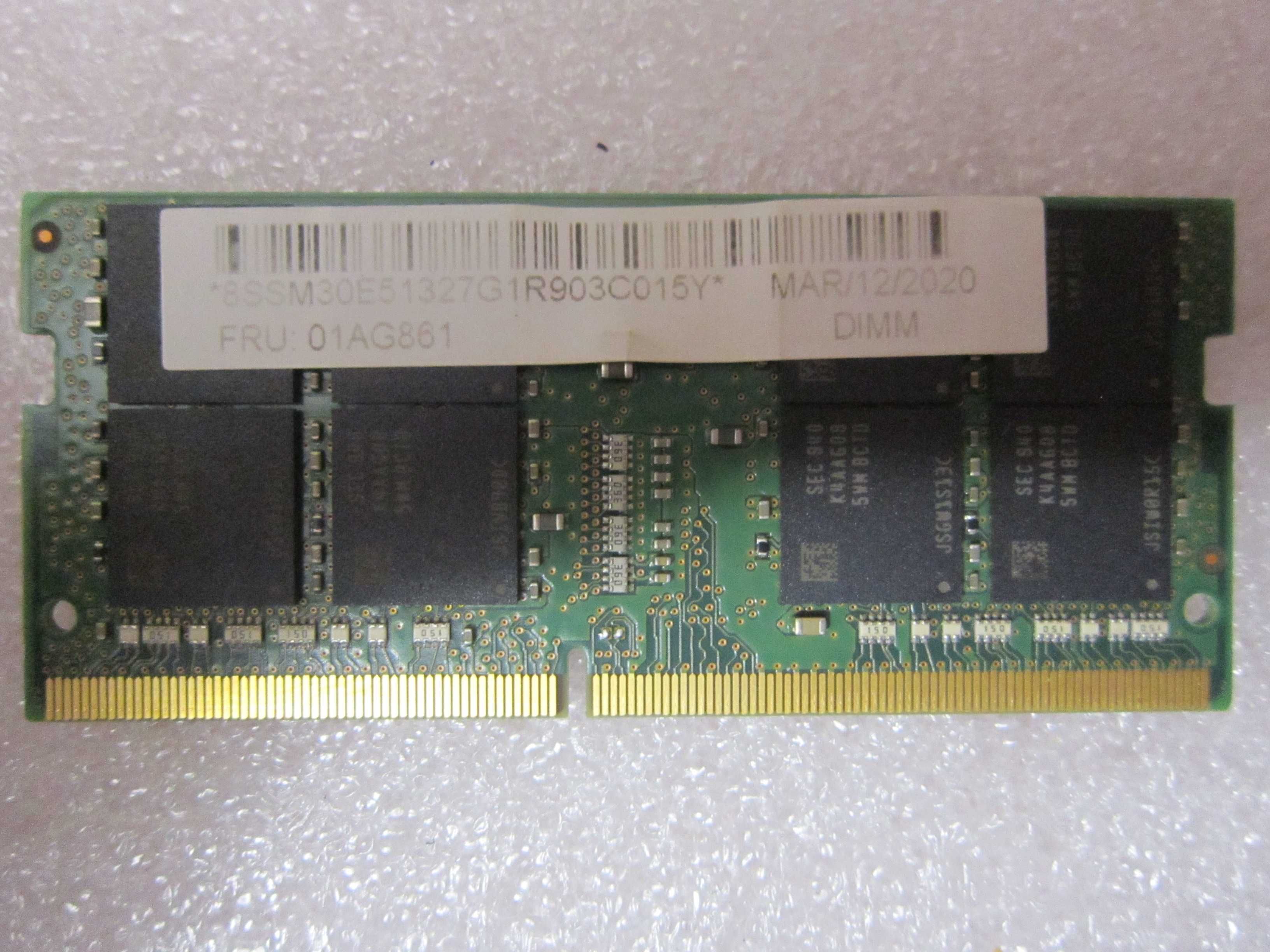 32 GB pamięć ram Laptop Samsung DDR4 PC4-2666V-SE1-11 M471A4G43MB1-CTD