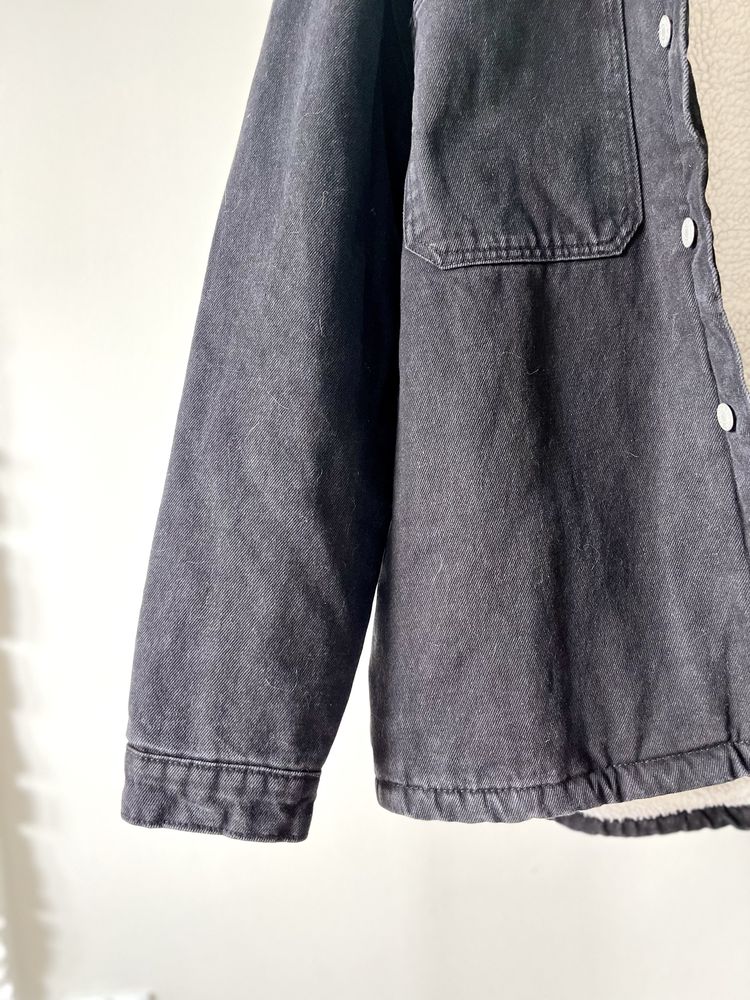Ocieplana kurtka jeansowa katana sherpa