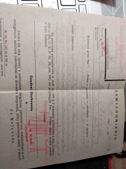 Motocykl Triumph 1938 - Stare Dokumenty zakupu, opłaty - Auto Union