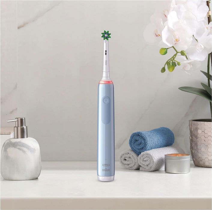 szczoteczka elektryczna oral-b pro 3 3000 crossaction + 2 końcówki